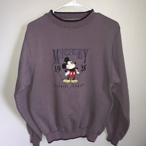 vintage mickey mouse crew neck sweatshirt